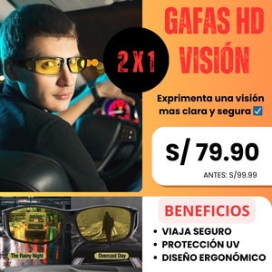 2 Gafas HD Visión Para Manejar de Noche y de Día™