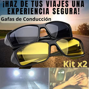 2 Gafas HD Visión Para Manejar de Noche y de Día™