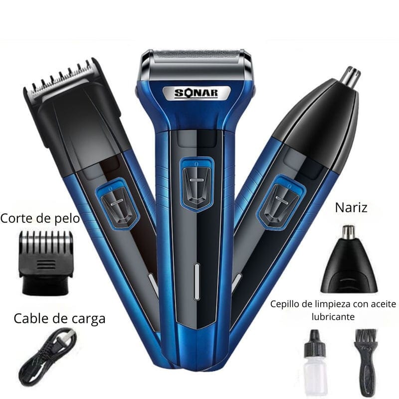 Cut Barber 3x🔥Rasuradora recargable resistente al agua + 3 cabezales intercanbiables GRATIS